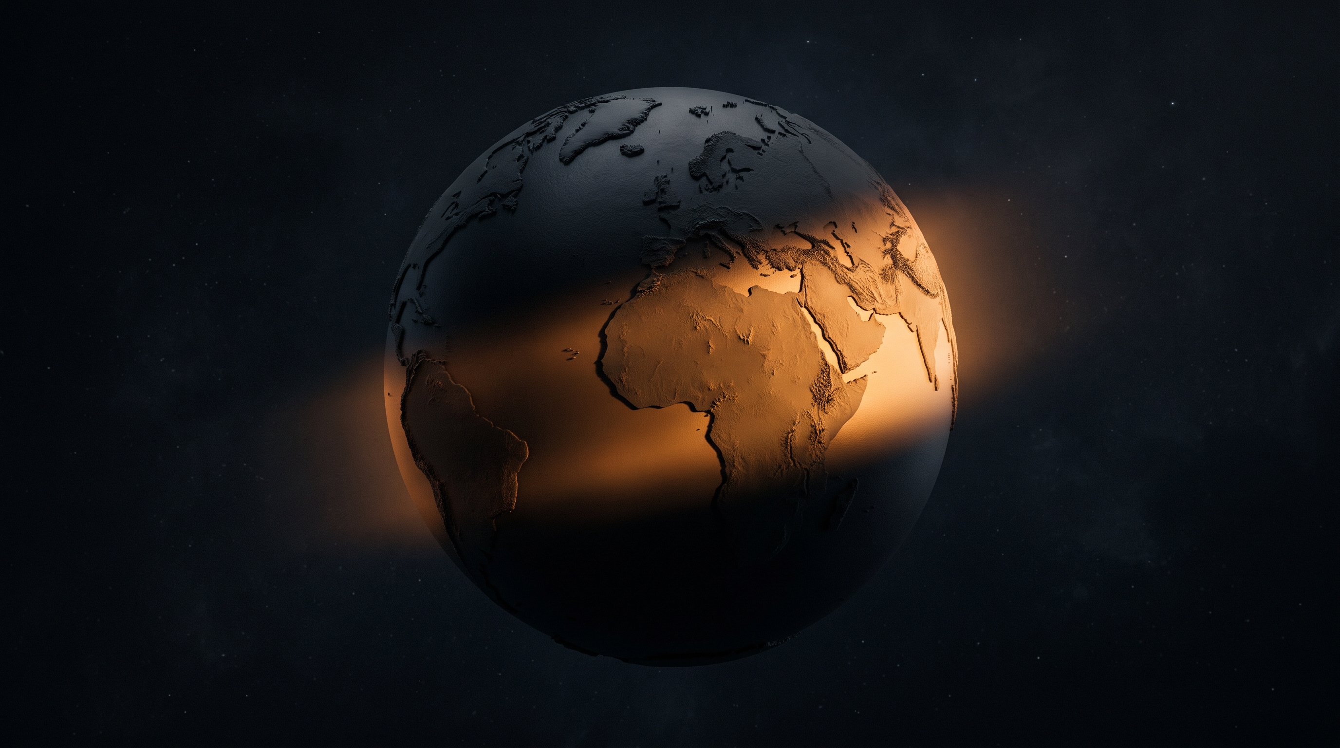 Stylized world map showing how New Year's Day arrives at different times across time zones