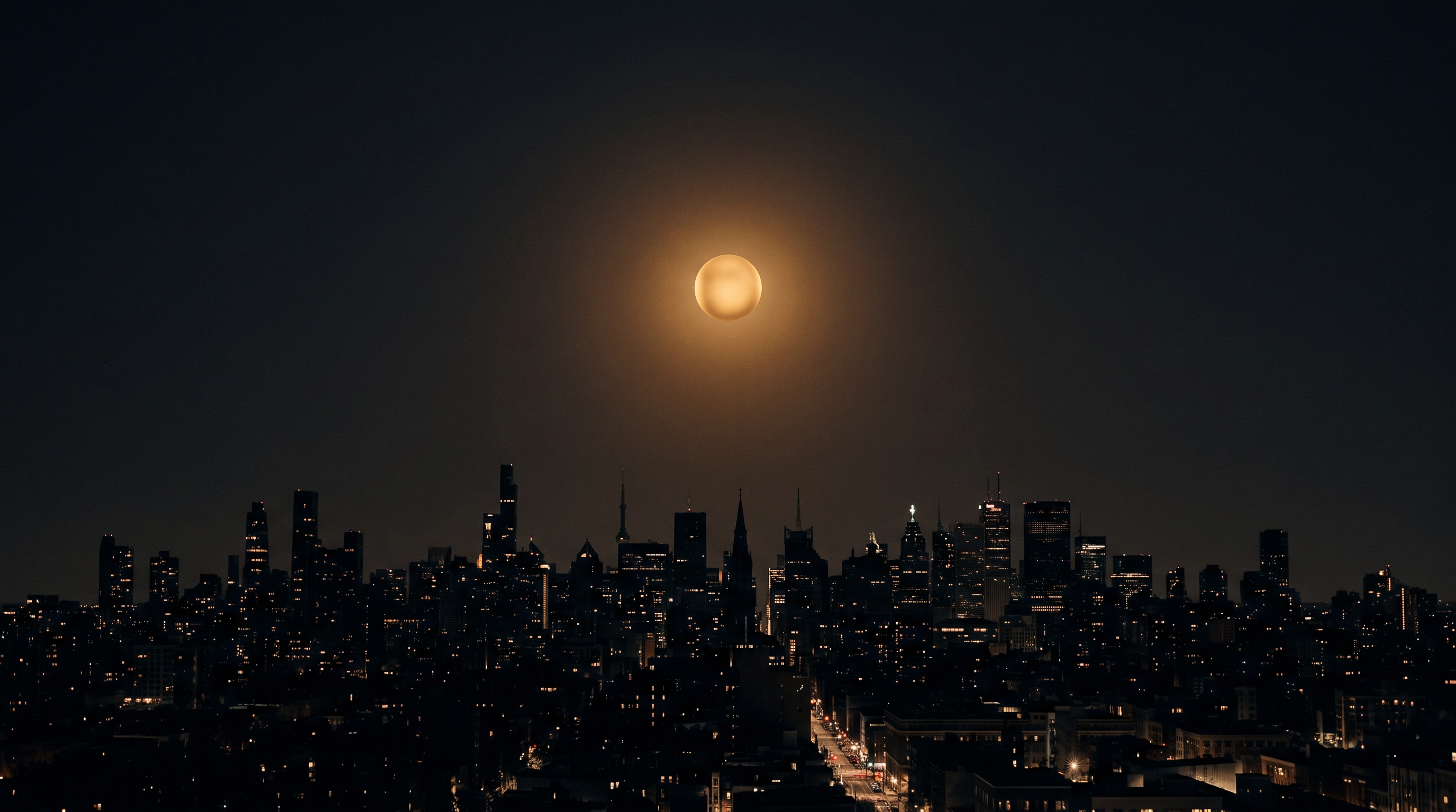 Symbolic dark image evoking the New Year's Eve ball drop tradition
